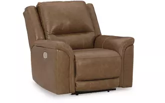 pwr recliner/adj headrest trasimeno in caramel by ashley