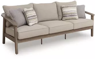 Ashley harmony headlands sofa with cushion in natural/gray