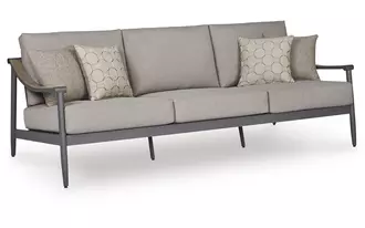 Ashley ocean beach sofa with cushion in gray