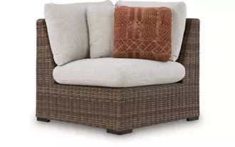 Ashley dolan creek corner with cushion in beige/brown