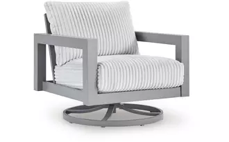 Ashley hurley park swivel chair w/cushion in gray