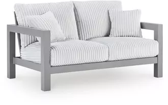 Ashley hurley park loveseat w/cushion in gray