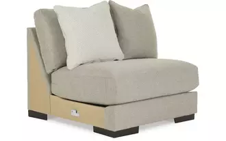 Ashley lyndeboro armless chair in wicker