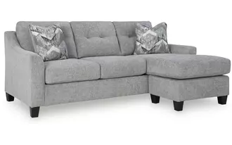 sofa chaise keenelynn in nickel by ashley