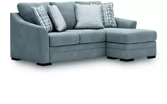 queen sofa chaise sleeper lealand heights in steel by ashley