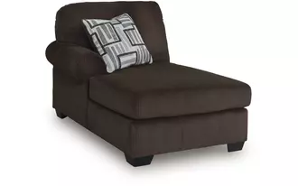 Ashley kimlee laf corner chaise in chocolate