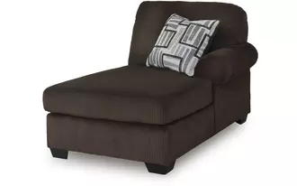Ashley kimlee raf corner chaise in chocolate