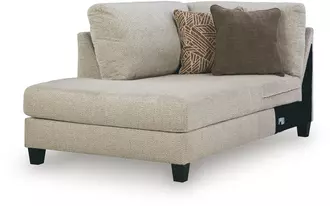 Ashley steelwater retreat laf corner chaise in latte