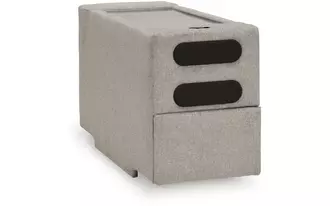 Ashley modmax luxe console with audio system in flint