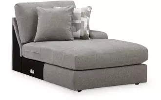 Ashley lindon raf corner chaise in smoke