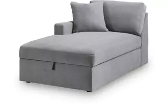 Ashley modmax laf corner chaise w/storage in granite