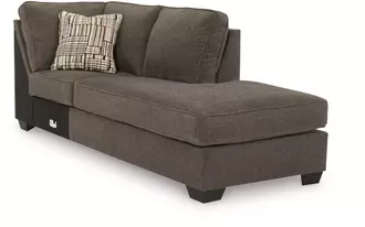 raf corner chaise nordale mocha