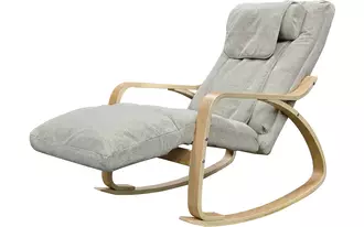 rocking massage chair gray  