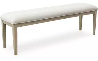 Ashley vallardia large uph dining room bench in light grayish brown