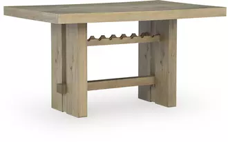Ashley lasinger rect dining room counter table in light brown