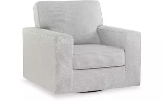 Ashley olwenburg swivel accent chair in taupe