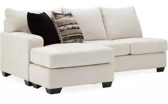 Ashley cambri laf sofa chaise in snow