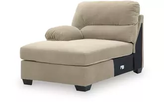 Ashley simplejoy laf corner chaise in sand