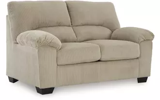 Ashley simplejoy armless loveseat in sand