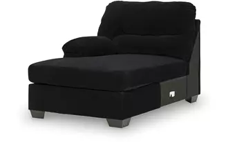 Ashley simplejoy laf corner chaise in onyx