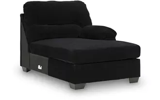 Ashley simplejoy raf corner chaise in onyx