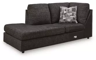 Ashley lentiz laf corner chaise in onyx