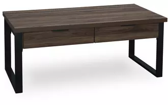 Ashley wickman falls rectangular cocktail table in dark brown