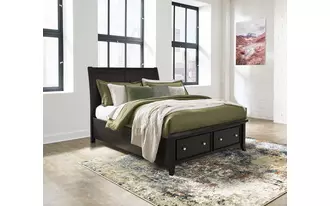 Ashley  q storage ftbd w/roll slats in 