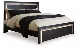 Ashley  lit king panel footboard in 