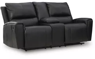 Ashley  dbl rec loveseat w/console in 