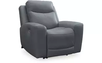 Ashley  pwr recliner/adj headrest in 