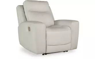 Ashley  pwr recliner/adj headrest in 