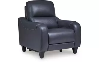 Ashley  pwr recliner/adj headrest in 