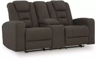 Ashley  glider rec loveseat w/console in 
