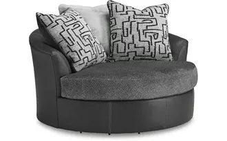Ashley  oversized swivel accent chair in 