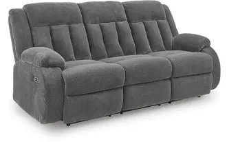 rec pwr sofa w/drop down table  