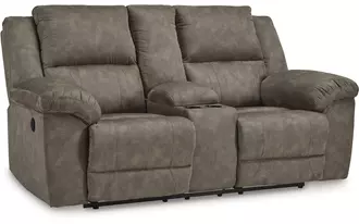 dbl rec loveseat w/console  