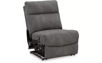 Ashley  pwr armless rec w/adj headrest in 