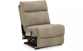 Ashley  pwr armless rec w/adj headrest in 