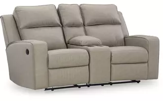 dbl rec loveseat w/console  