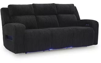 pwr rec sofa with adj headrest  