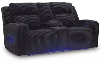pwr rec loveseat/con/adj hdrst  