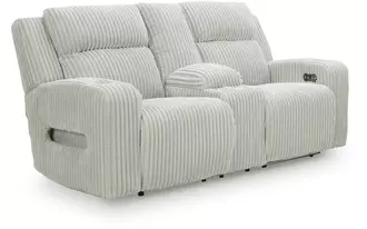 pwr rec loveseat/con/adj hdrst  