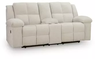 dbl rec loveseat w/console  