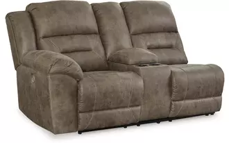 Ashley  laf dbl rec pwr con loveseat in 