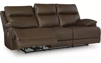 pwr rec sofa with adj headrest  