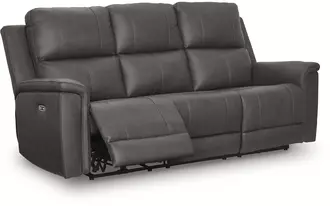 pwr rec sofa with adj headrest  