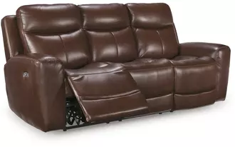 pwr rec sofa with adj headrest  