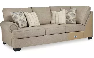 Ashley  laf sofa w/corner wedge in 