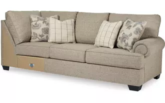 Ashley  raf sofa w/corner wedge in 